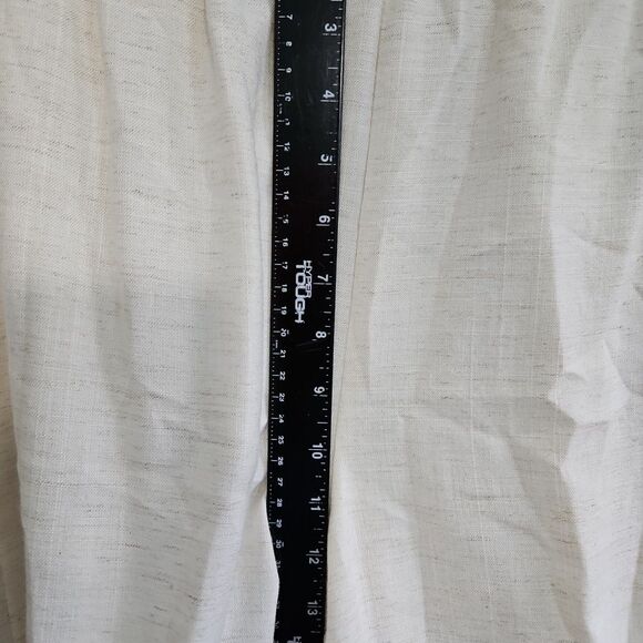 New Horizons Montreal sz 10 Rayon Linen blend Pants ivory pullon - Picture 7 of 11
